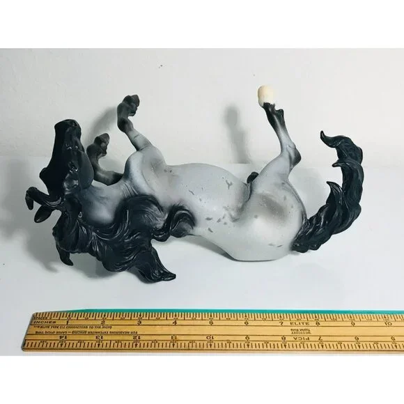 Breyer Nokota Horse Blue Roan Mustang #1279 2007 Benefit Model Figure Gray Black - Picture 8 of 9